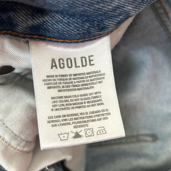 Agolde Lana High Waist Straight Denim in Curio - Picture 2 of 9